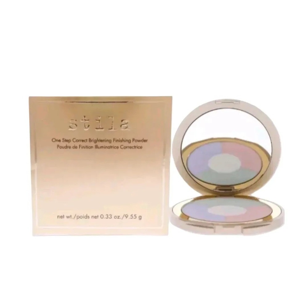 Stila One Step 3 Color Correct Brightening Finishing Powder Light NIB